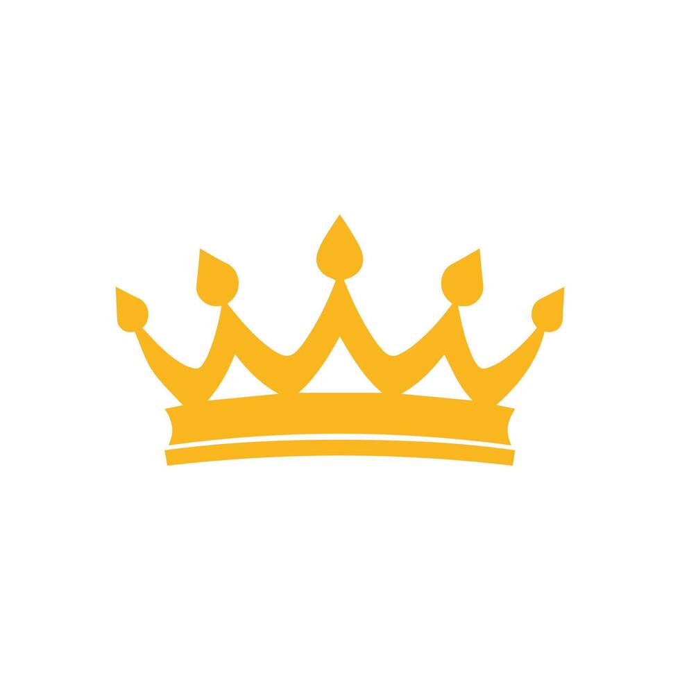 Crown icon.Flat color design.Vector illustration isolated on white background. vector