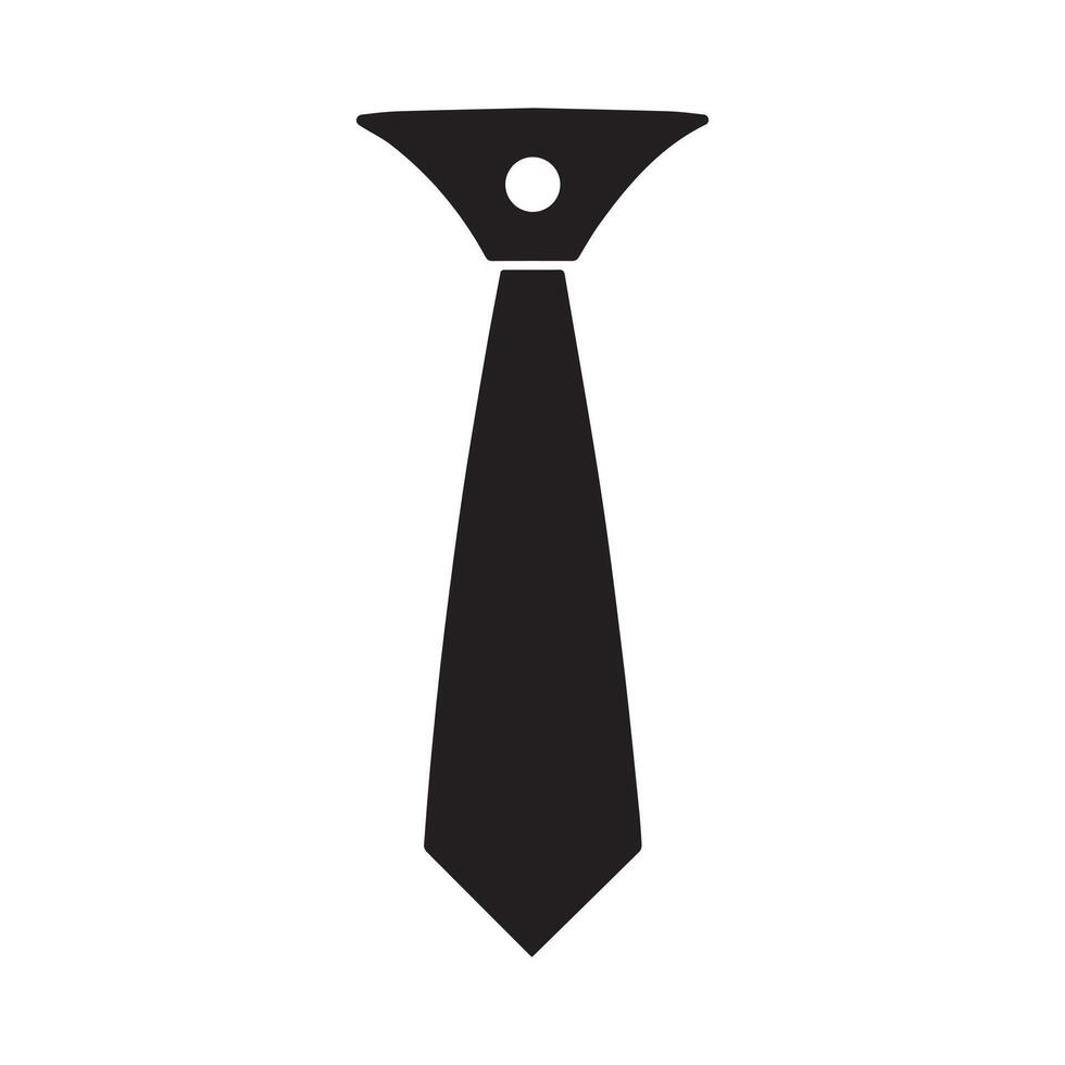 Tie icon isolated on white background vector design.