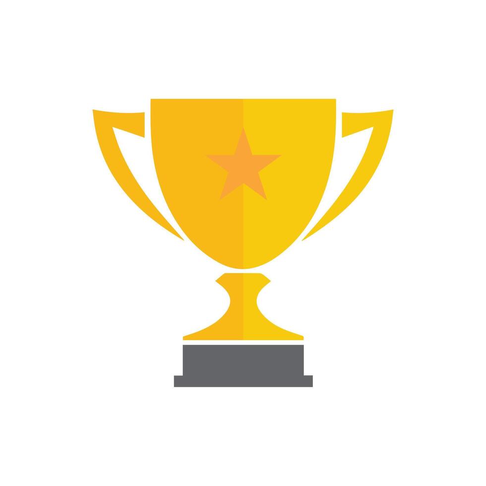 Trophy icon Vector illustration. Isolated on white background.