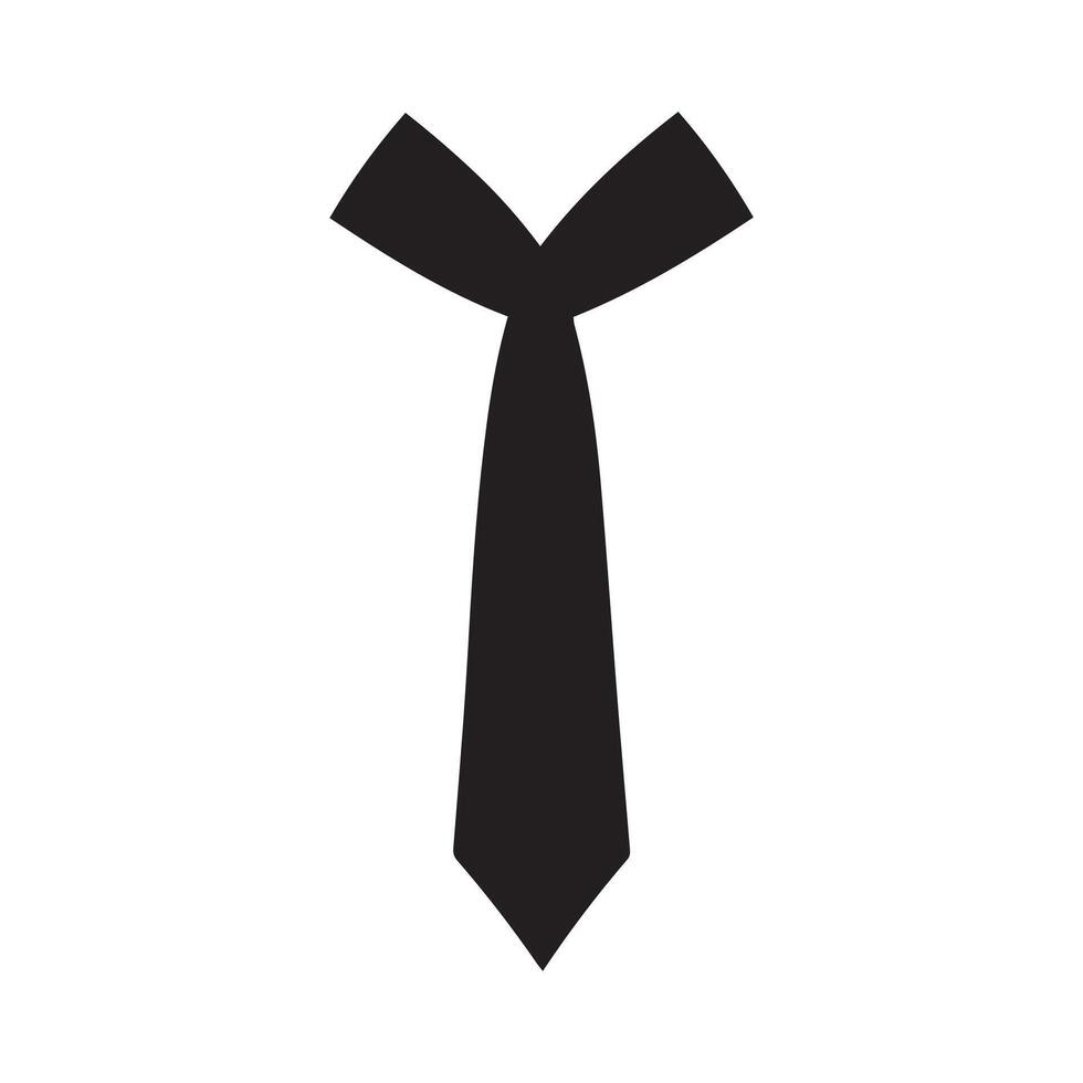 Corbata icono aislado en blanco antecedentes vector diseño.