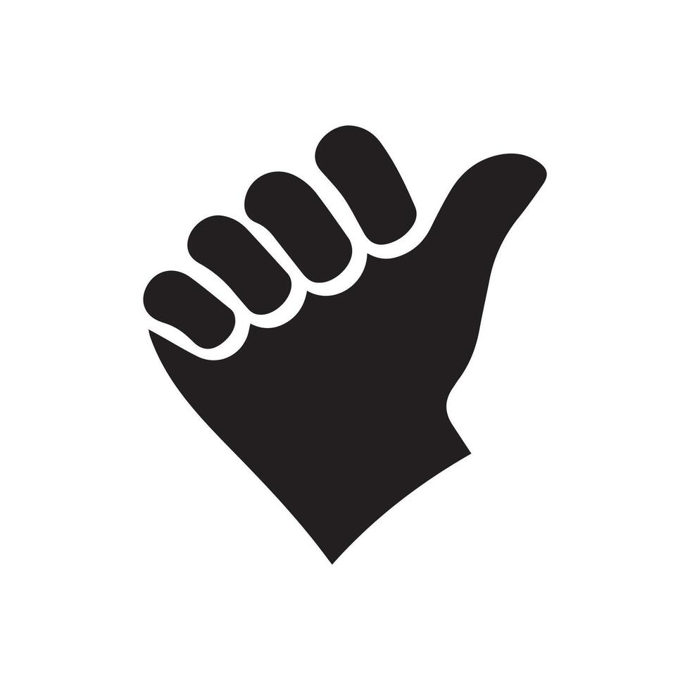 Fist okay icon, vector illustration flat design style isolated on white.