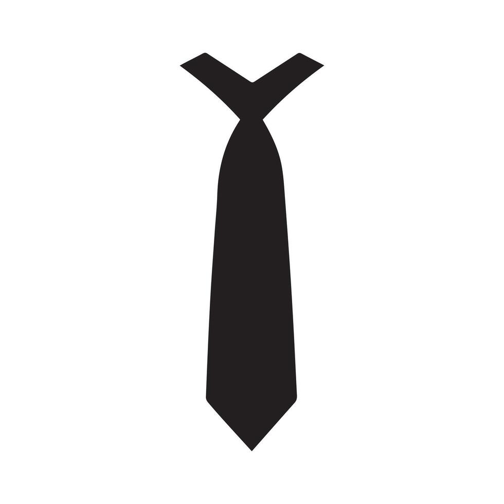 Corbata icono aislado en blanco antecedentes vector diseño.