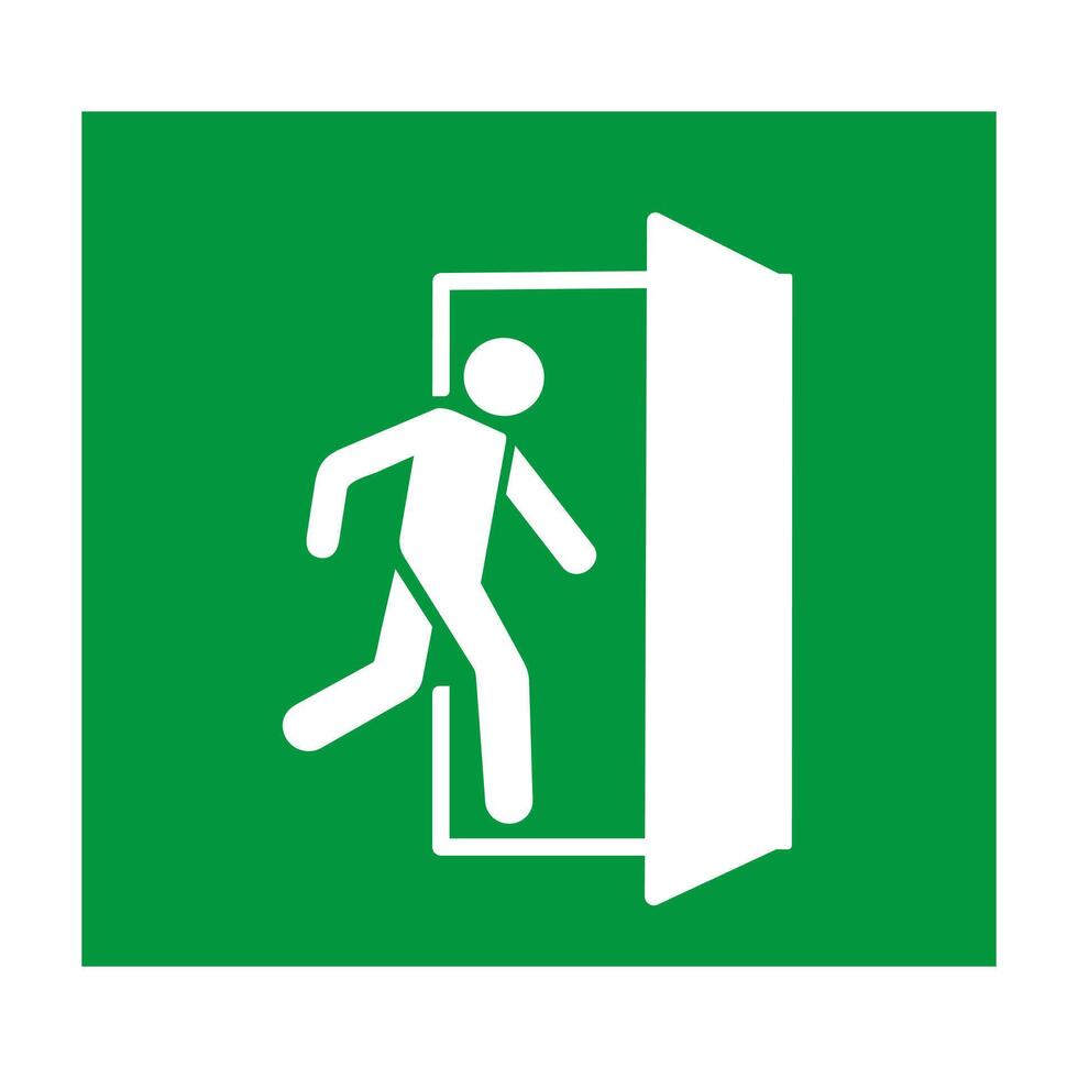 emergency exit door vector
