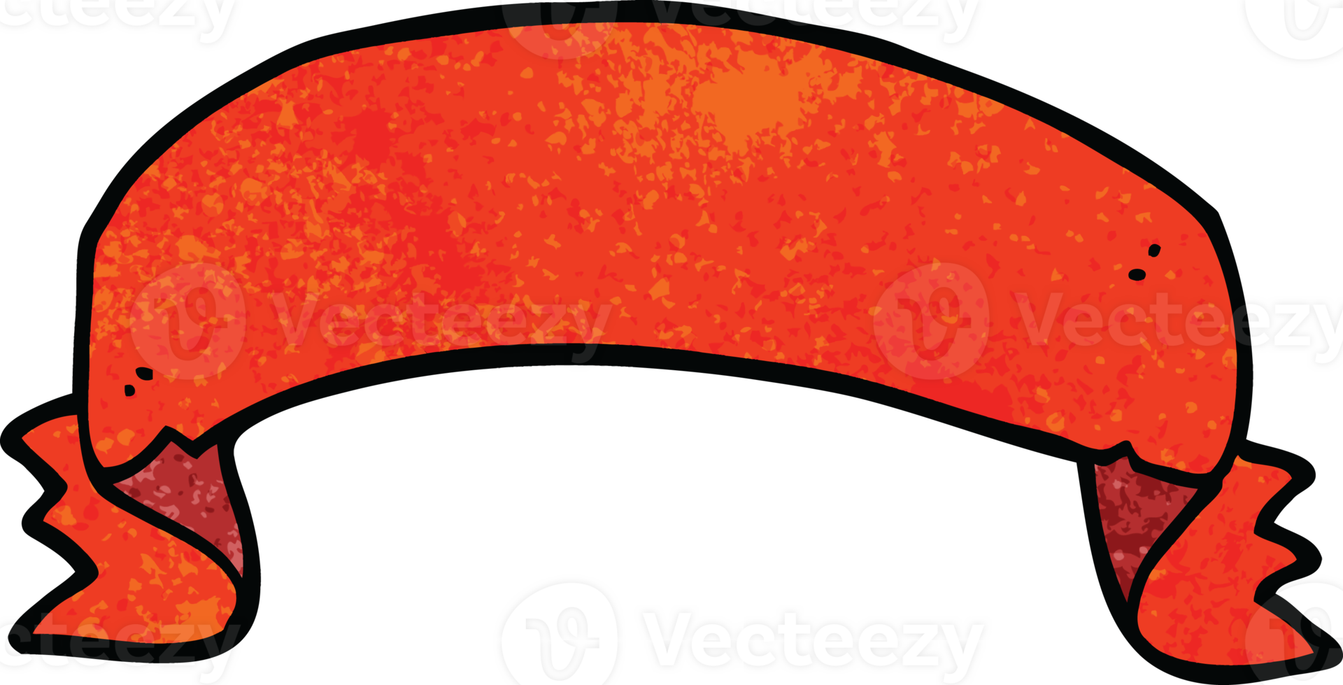 cartoon doodle scroll banner png