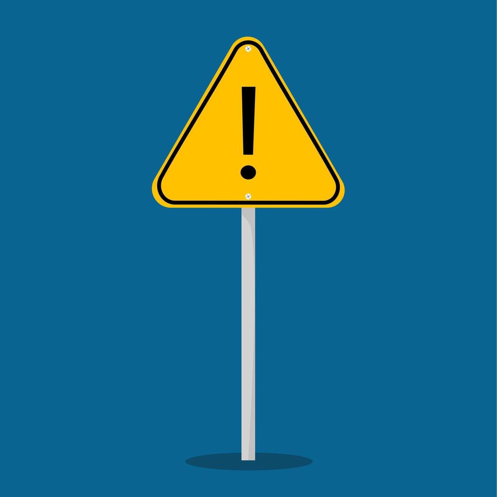 warning road sign icon isolated on background vector