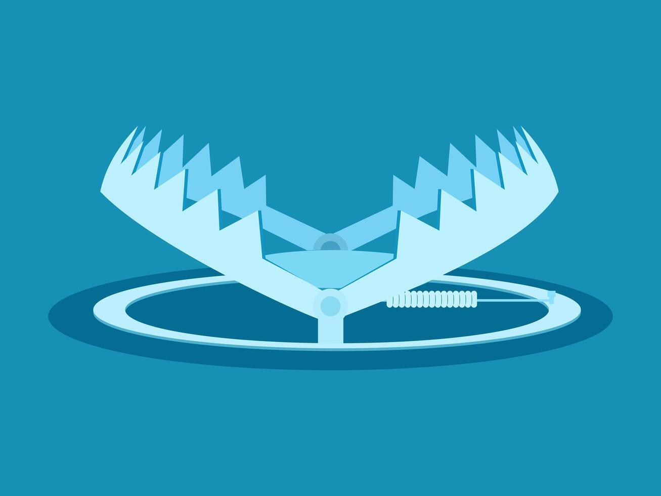 Trap. Isolated on background. vector illustration