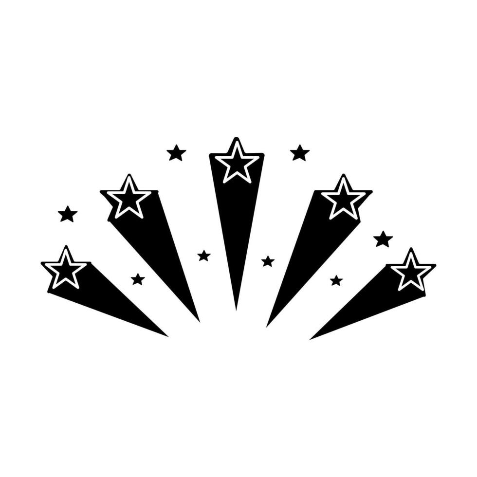 Stars burst. fireworks on white background. Star effect vector