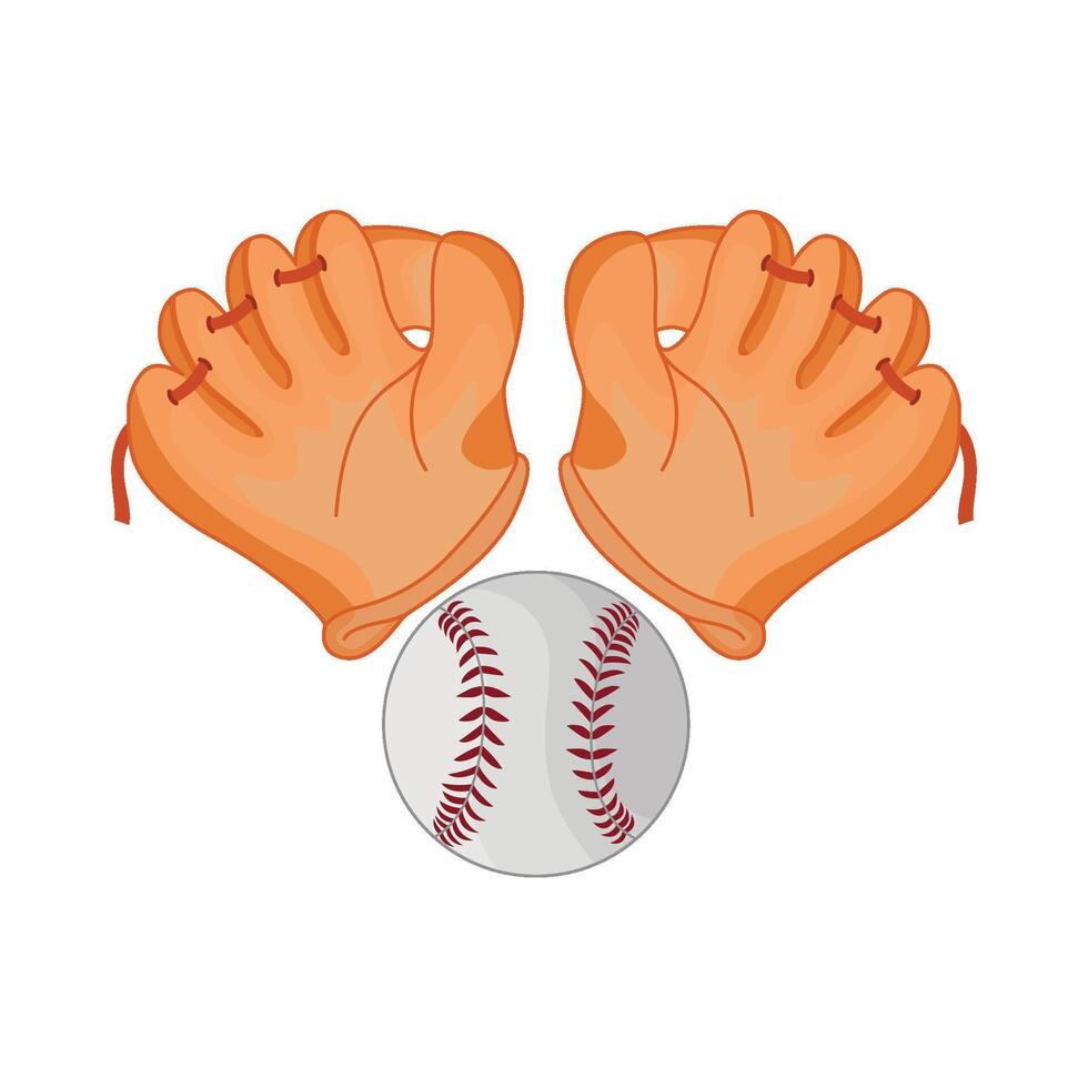 illustration of baseball glove vector