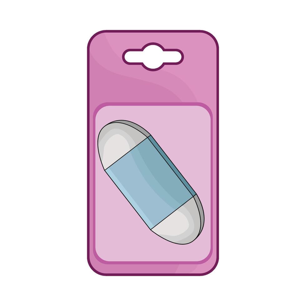 illustration of eraser package vector