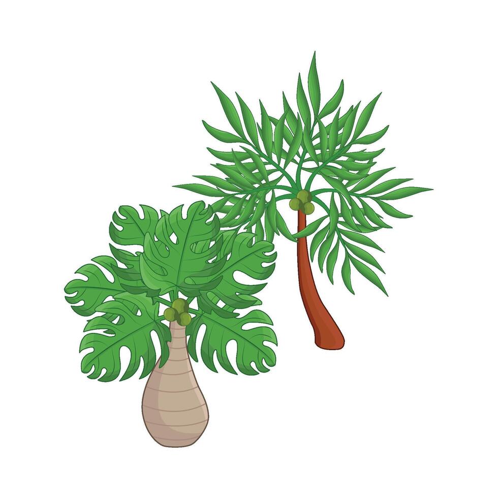 ilustración de palma árbol vector