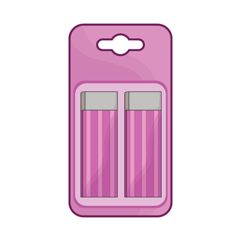 illustration of eraser package vector