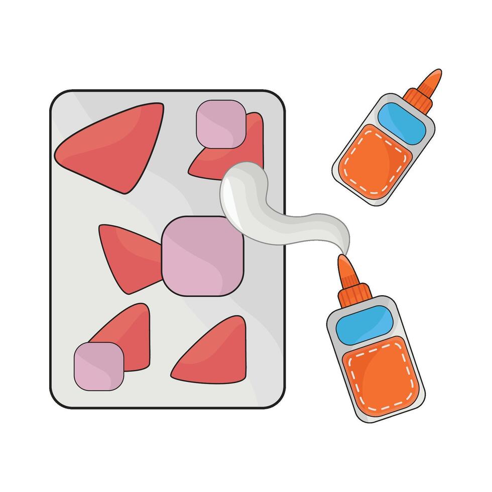 illustration of glue vector