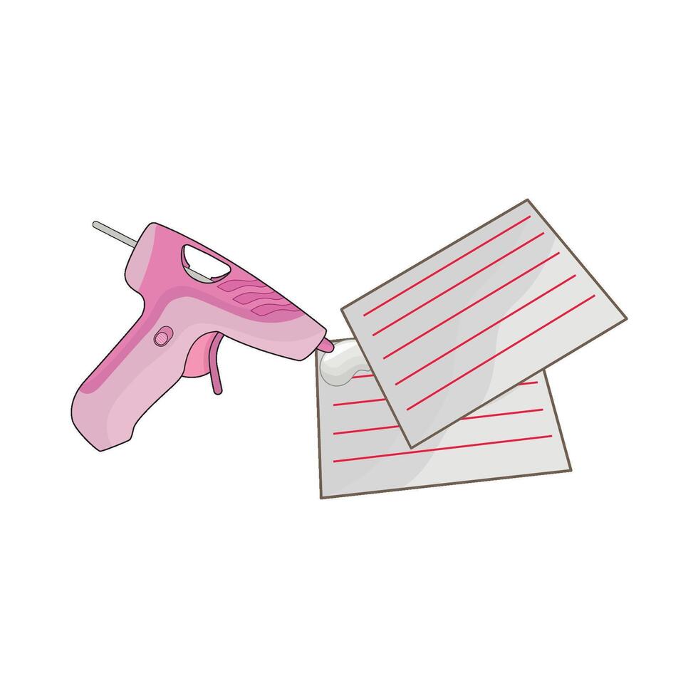 illustration of glue gun vector