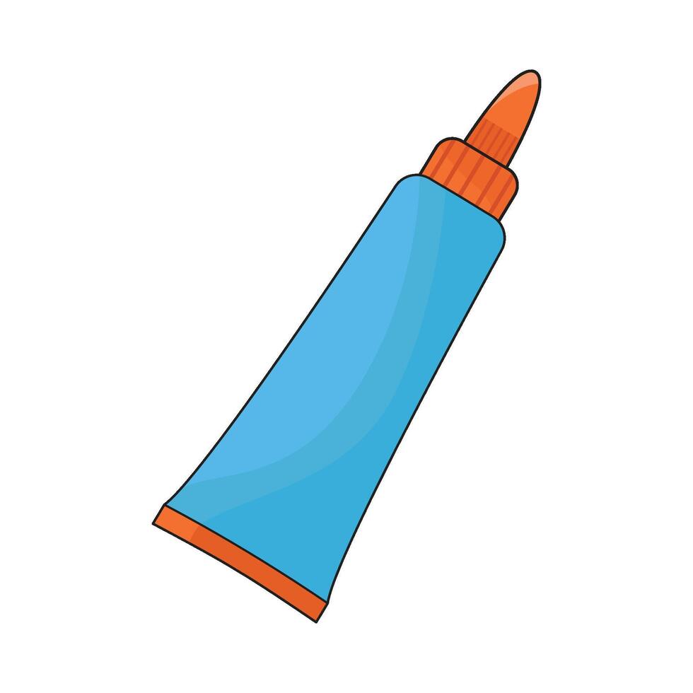 illustration of glue tube vector