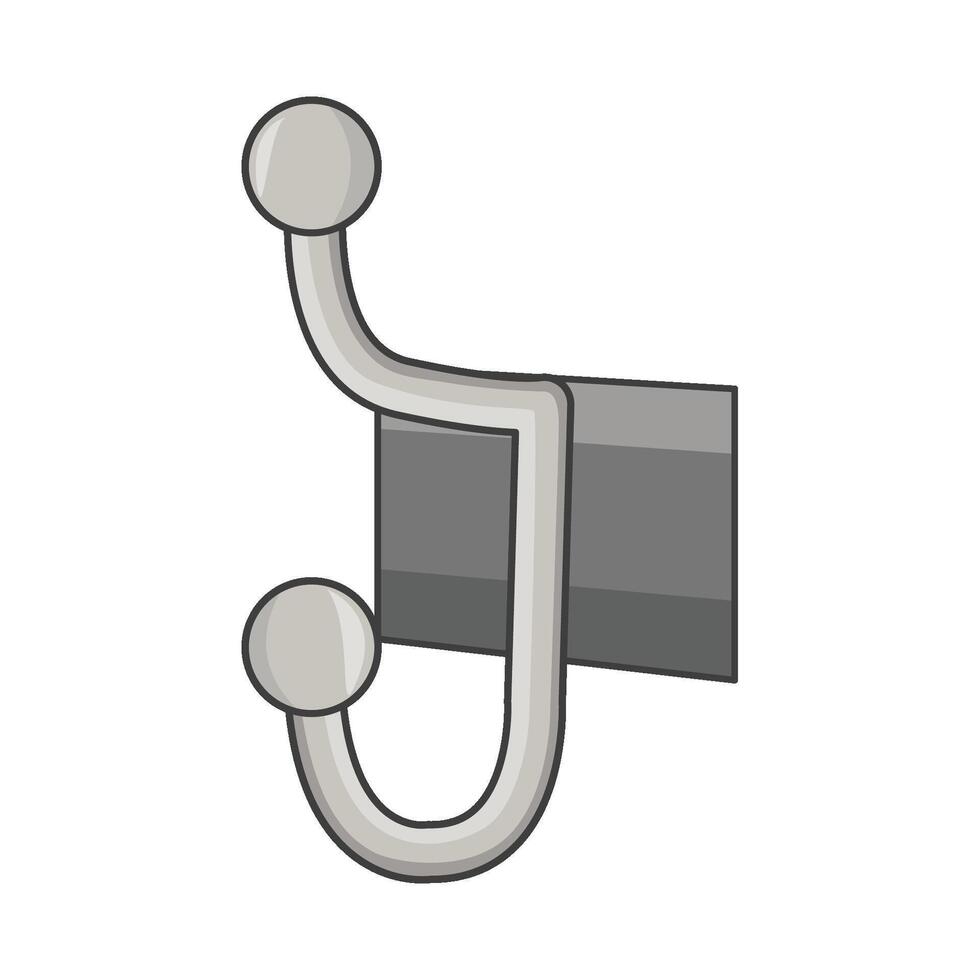 illustration of wall hook vector