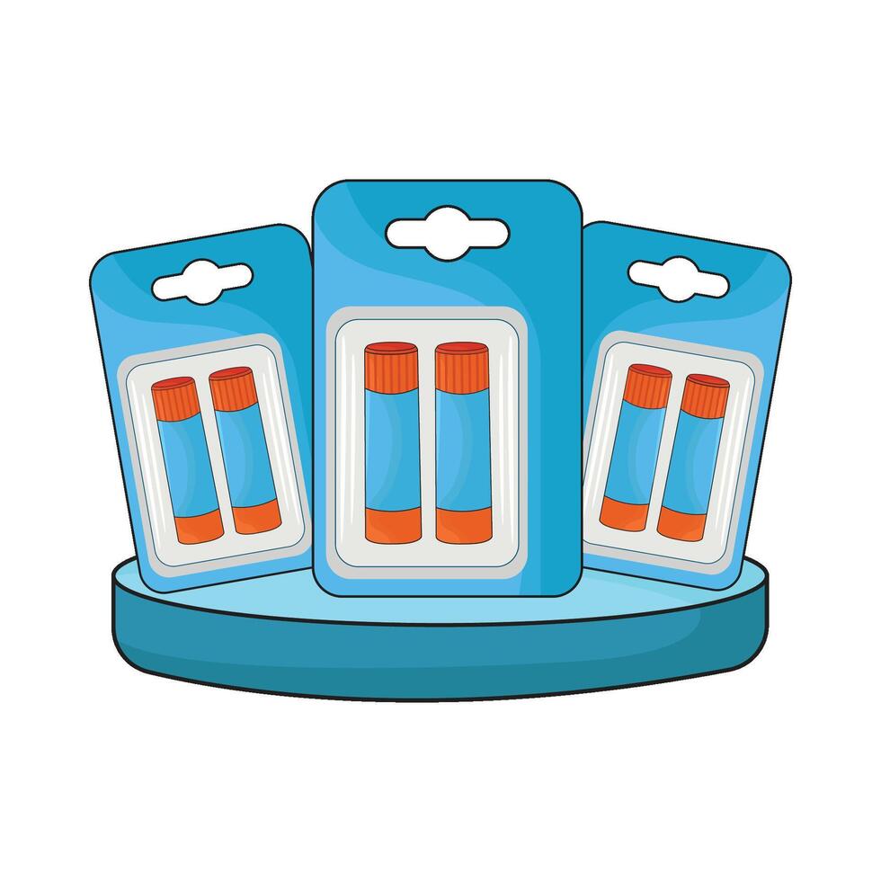 illustration of glue package vector