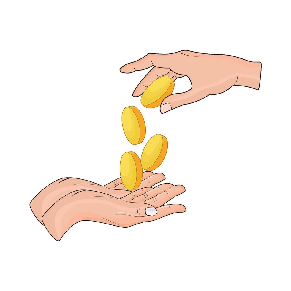 illustration of infaq vector