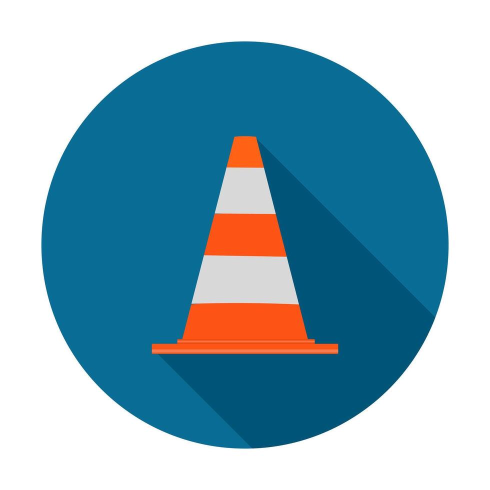 Road cone icon. traffic cone icon for web design vector