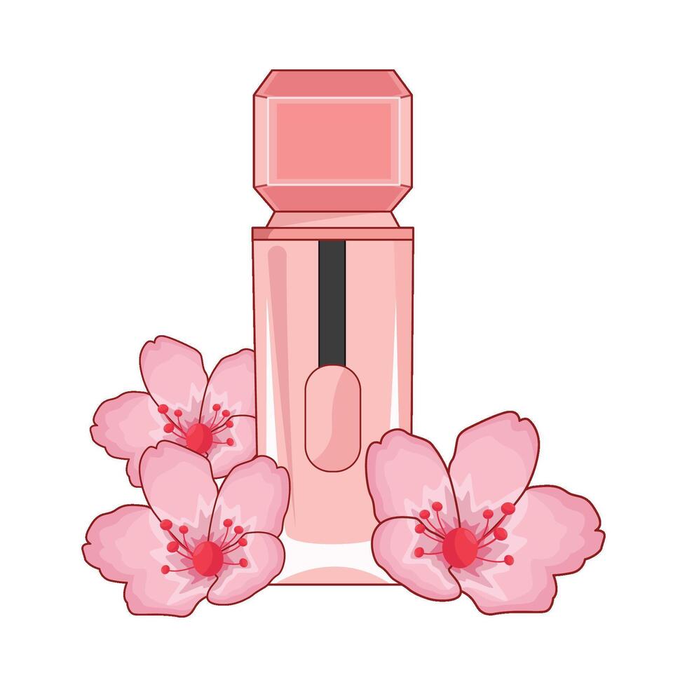 illustration of lip gloss vector