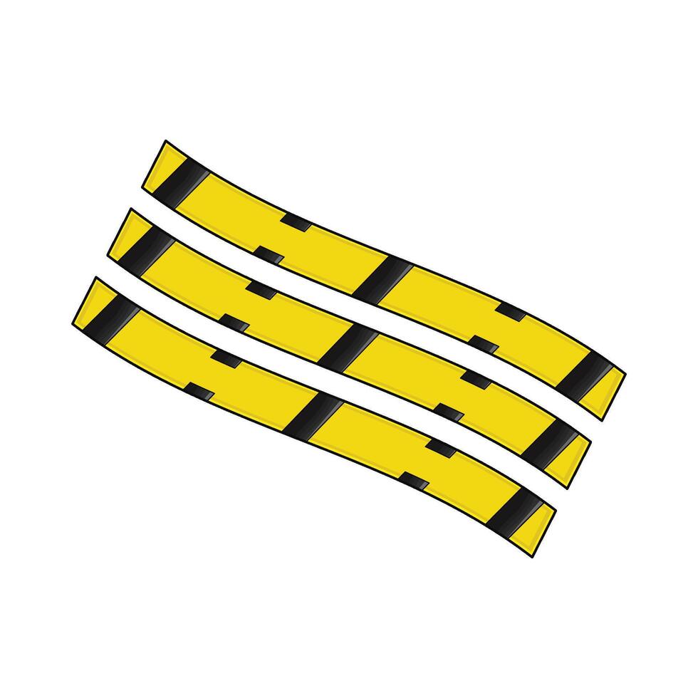 illustration of danger line vector