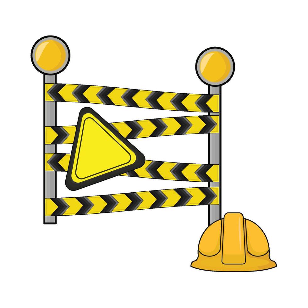 illustration of danger line vector