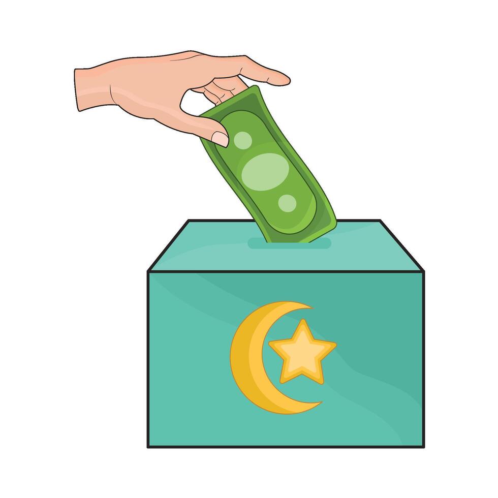 illustration of infaq vector