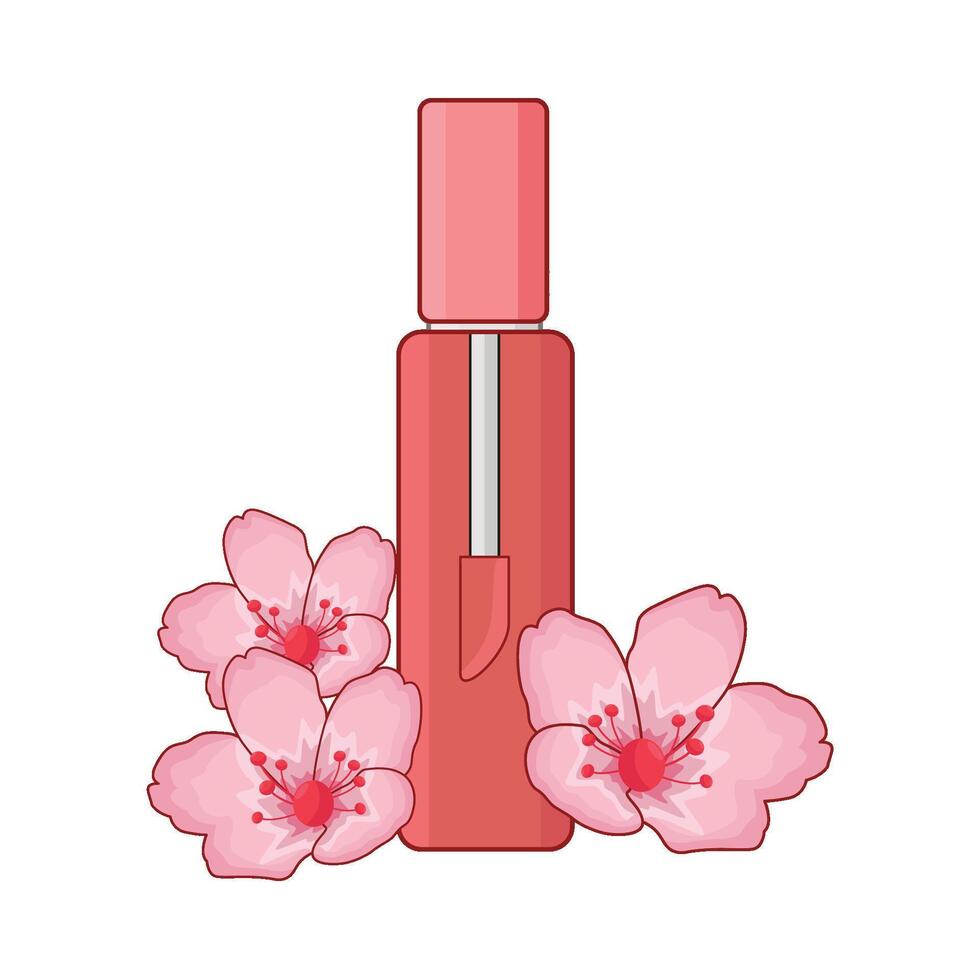 illustration of liquid lipstick vector