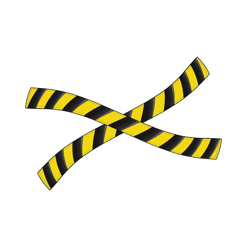 illustration of danger line vector