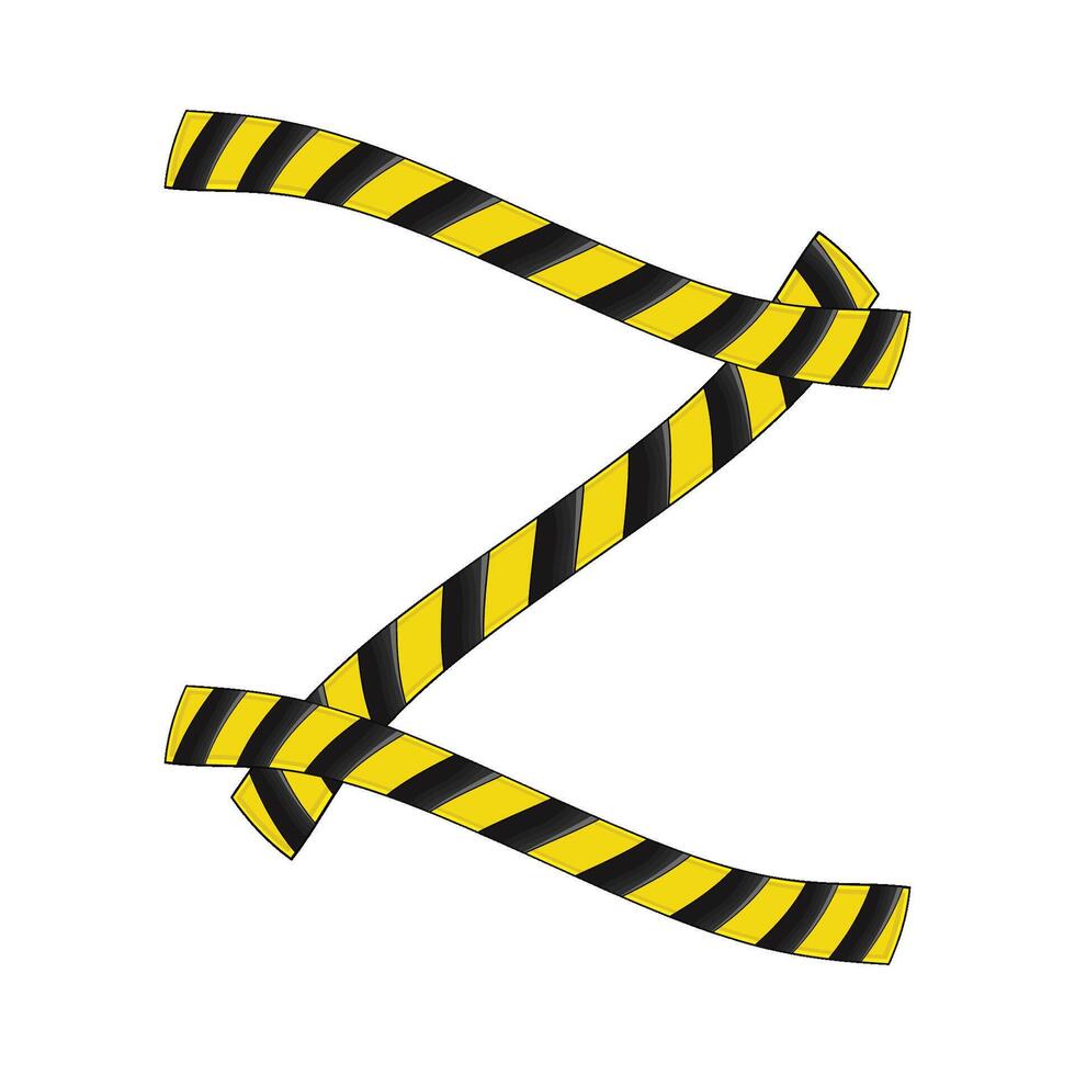 illustration of danger line vector