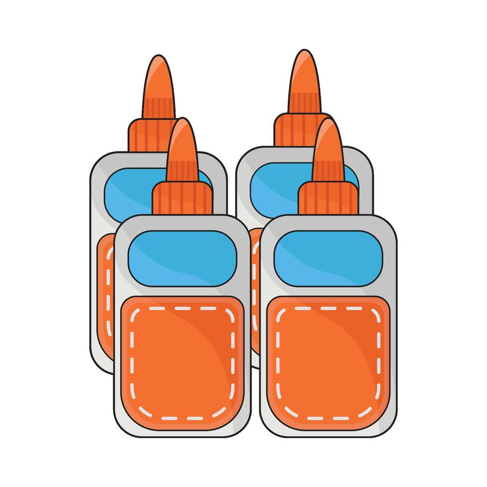 illustration of glue bottle vector