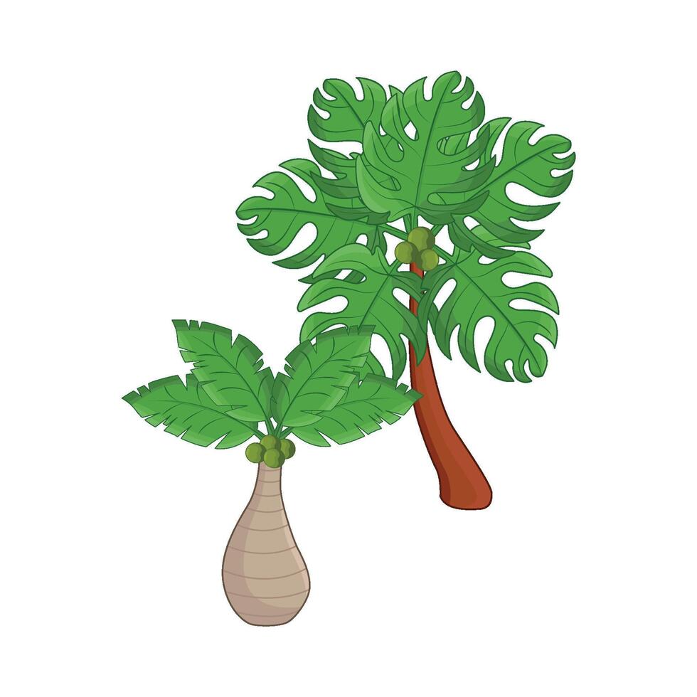 illustration of palm tree vector