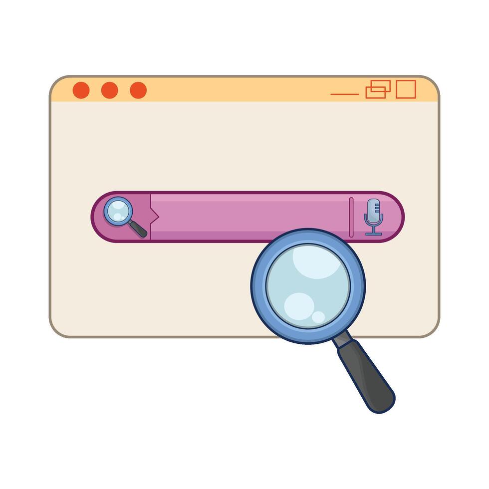 illustration of search vector