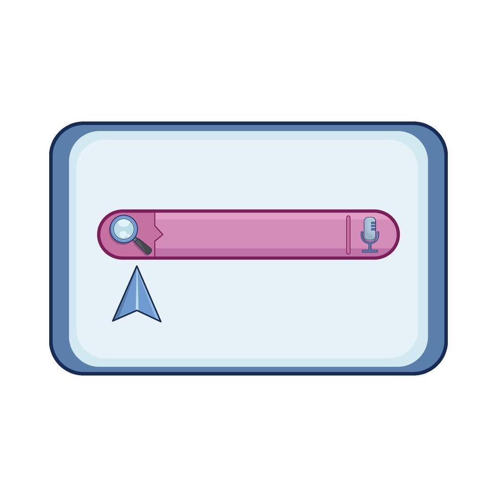 illustration of search bar vector