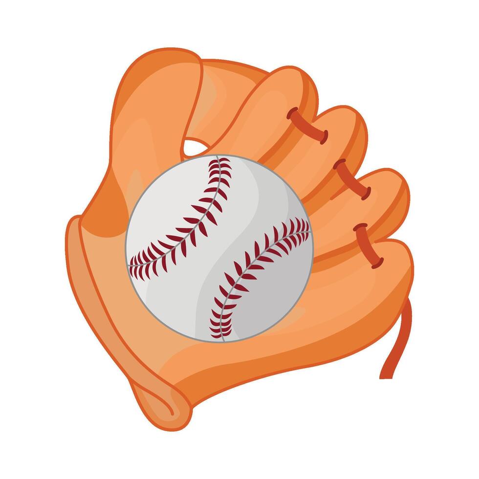 illustration of baseball glove vector