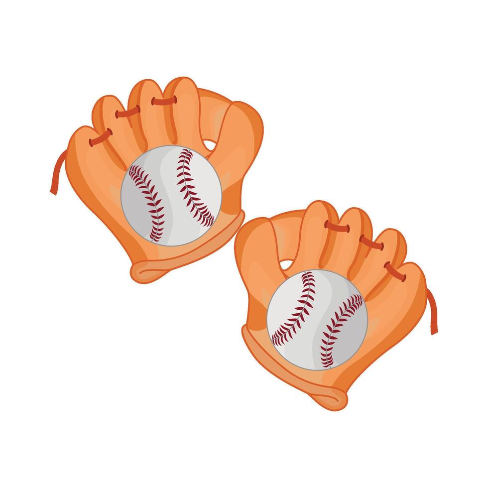 illustration of baseball glove vector