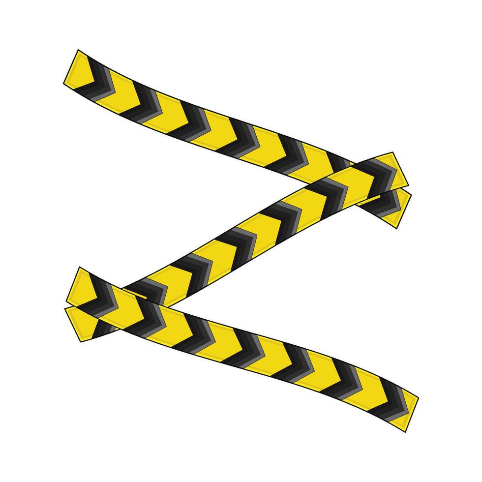illustration of danger line vector