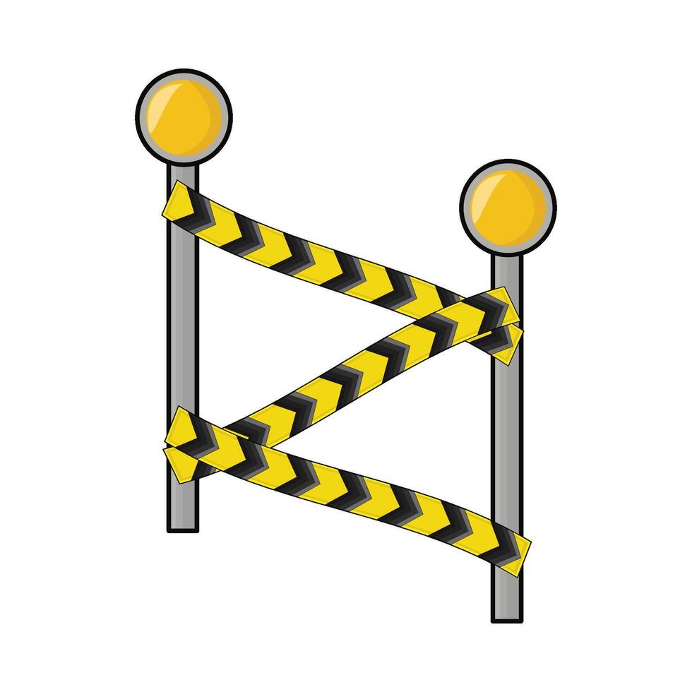 illustration of danger line vector