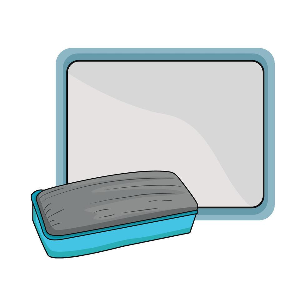 illustration of whiteboard eraser vector