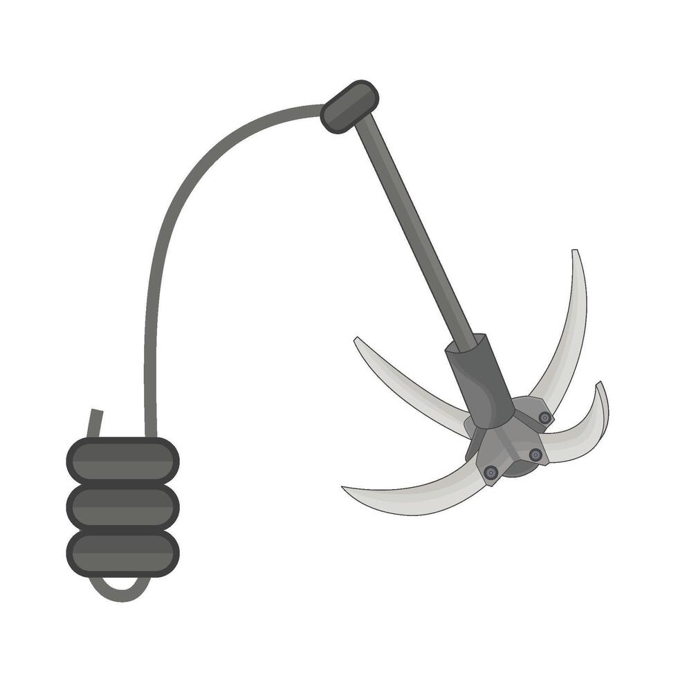 illustration of grappling hook vector