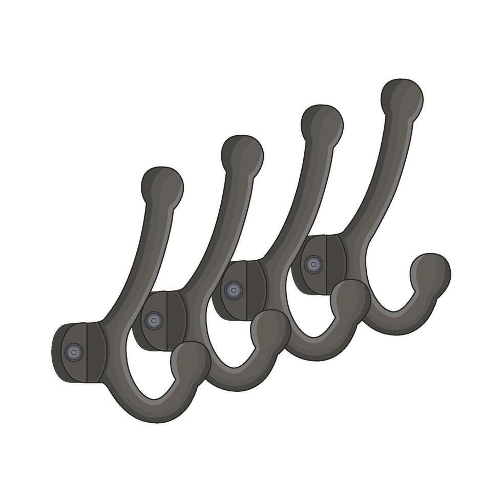 illustration of wall hook vector