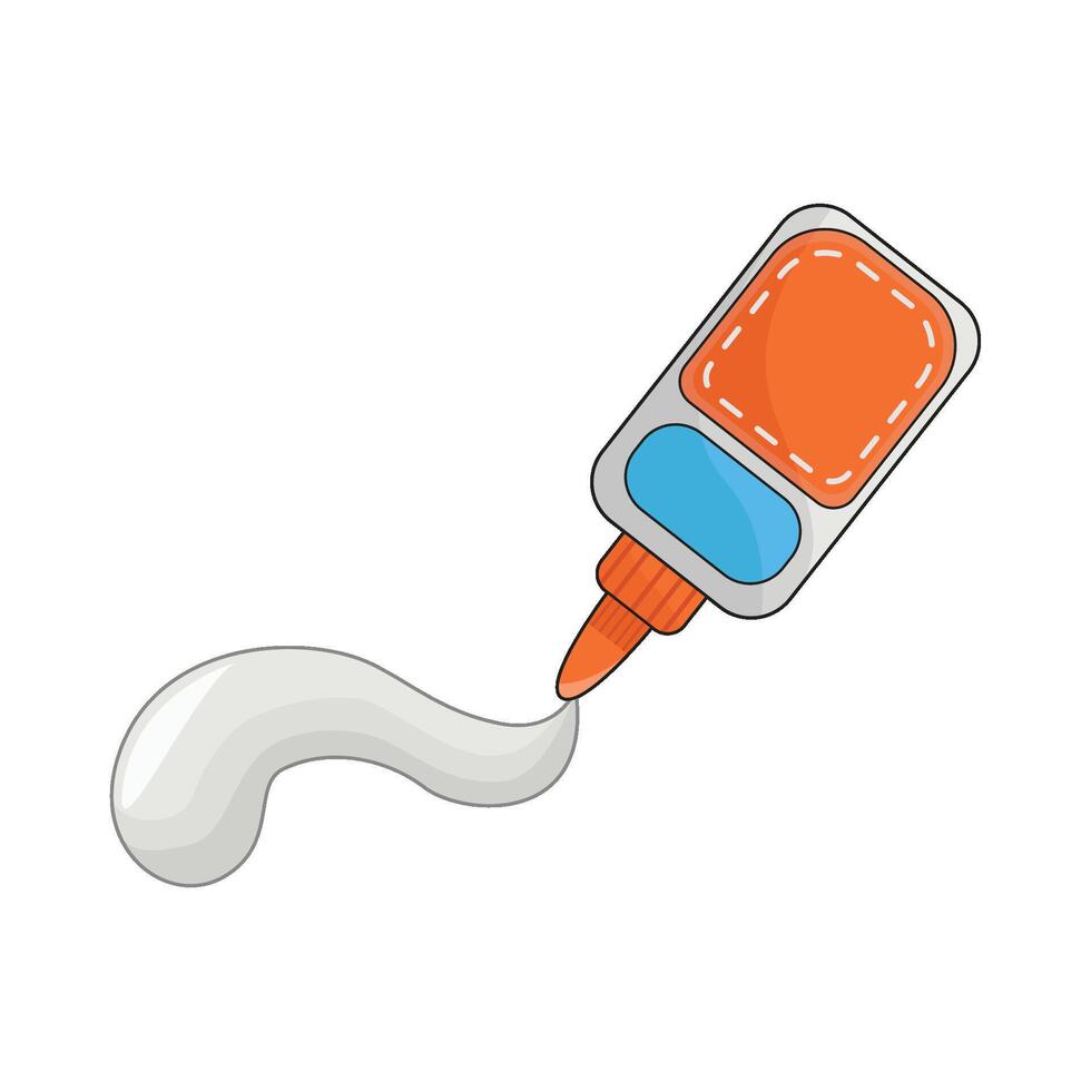 illustration of glue bottle vector