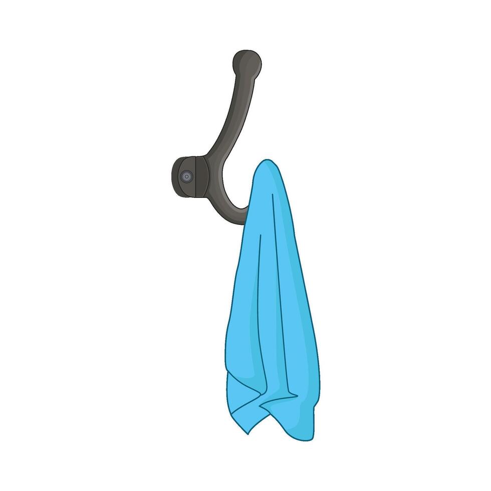 illustration of wall hook vector