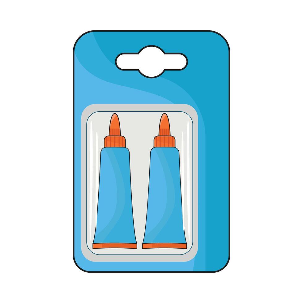 illustration of glue package vector