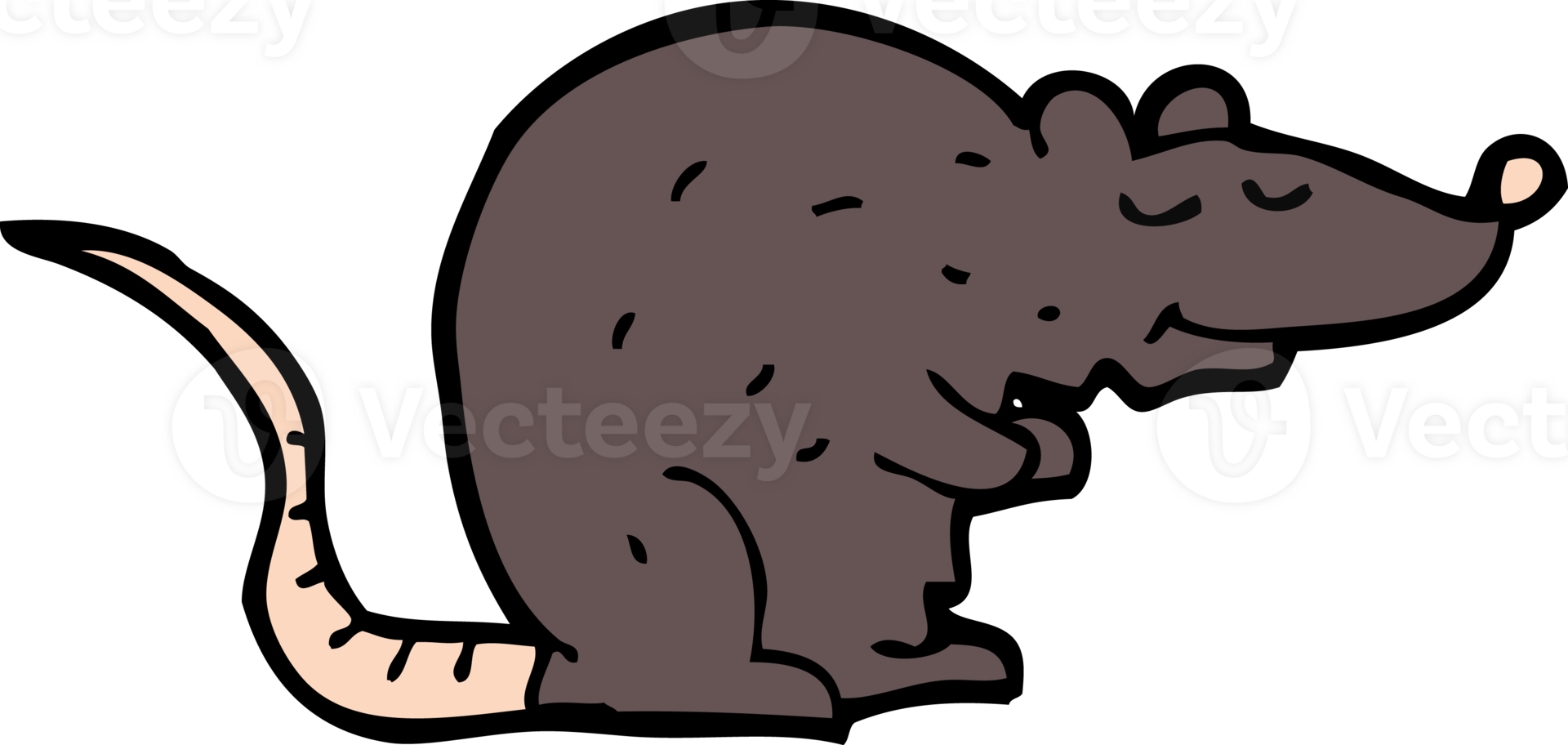 cartoon black rat png