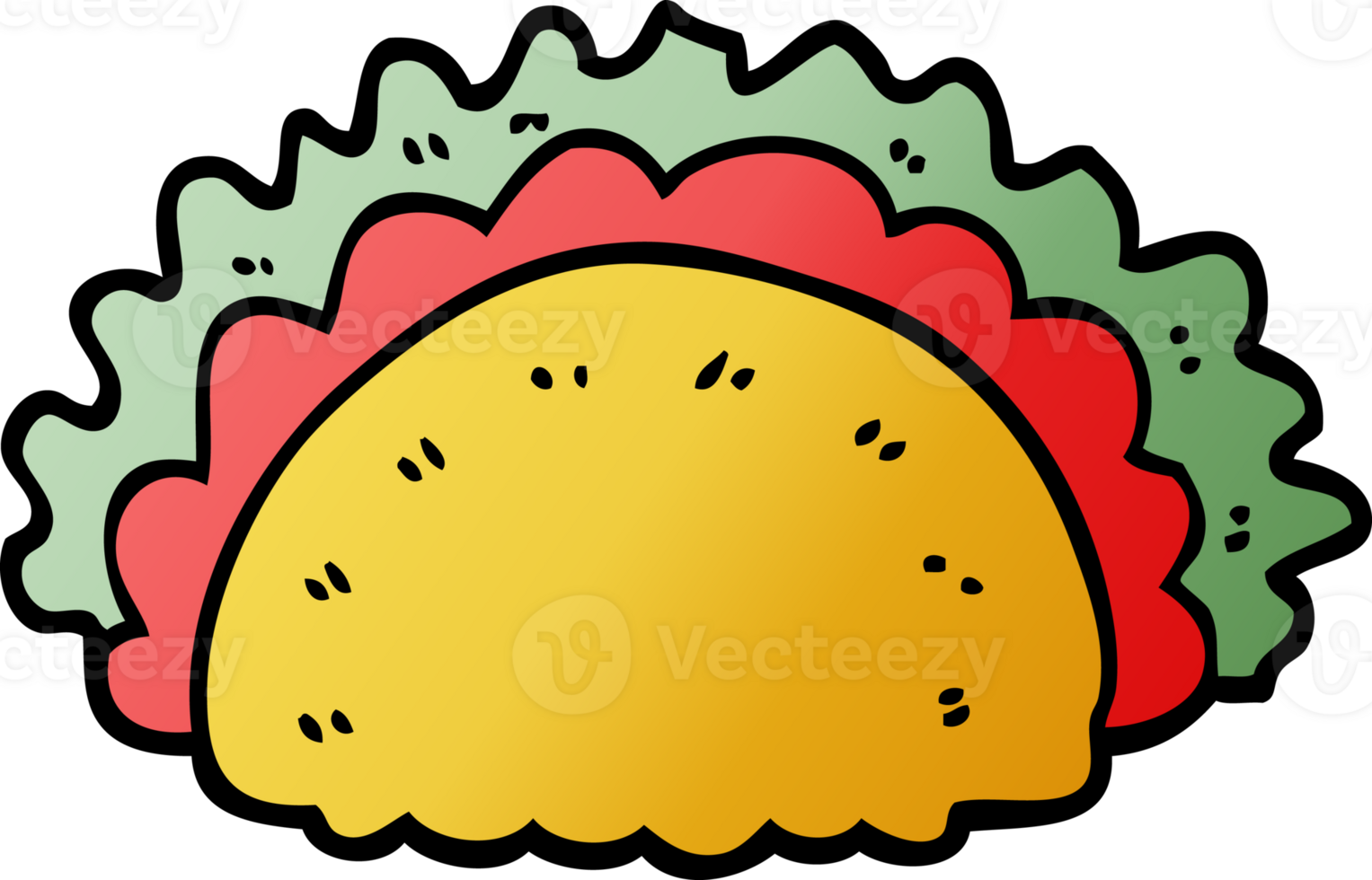 cartoon doodle taco png