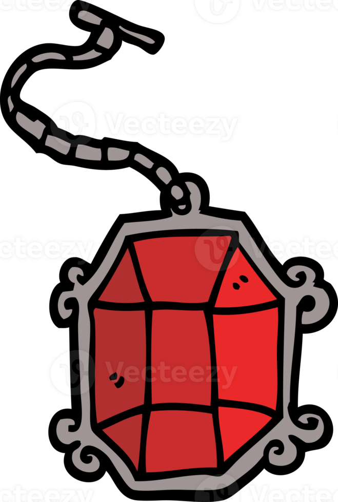 cartoon doodle ruby pendant png