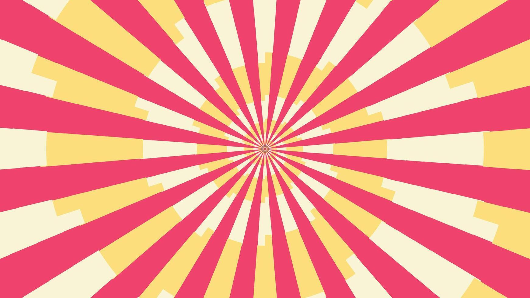 Abstract spiral wavy line urgency vortex round pink color background. vector