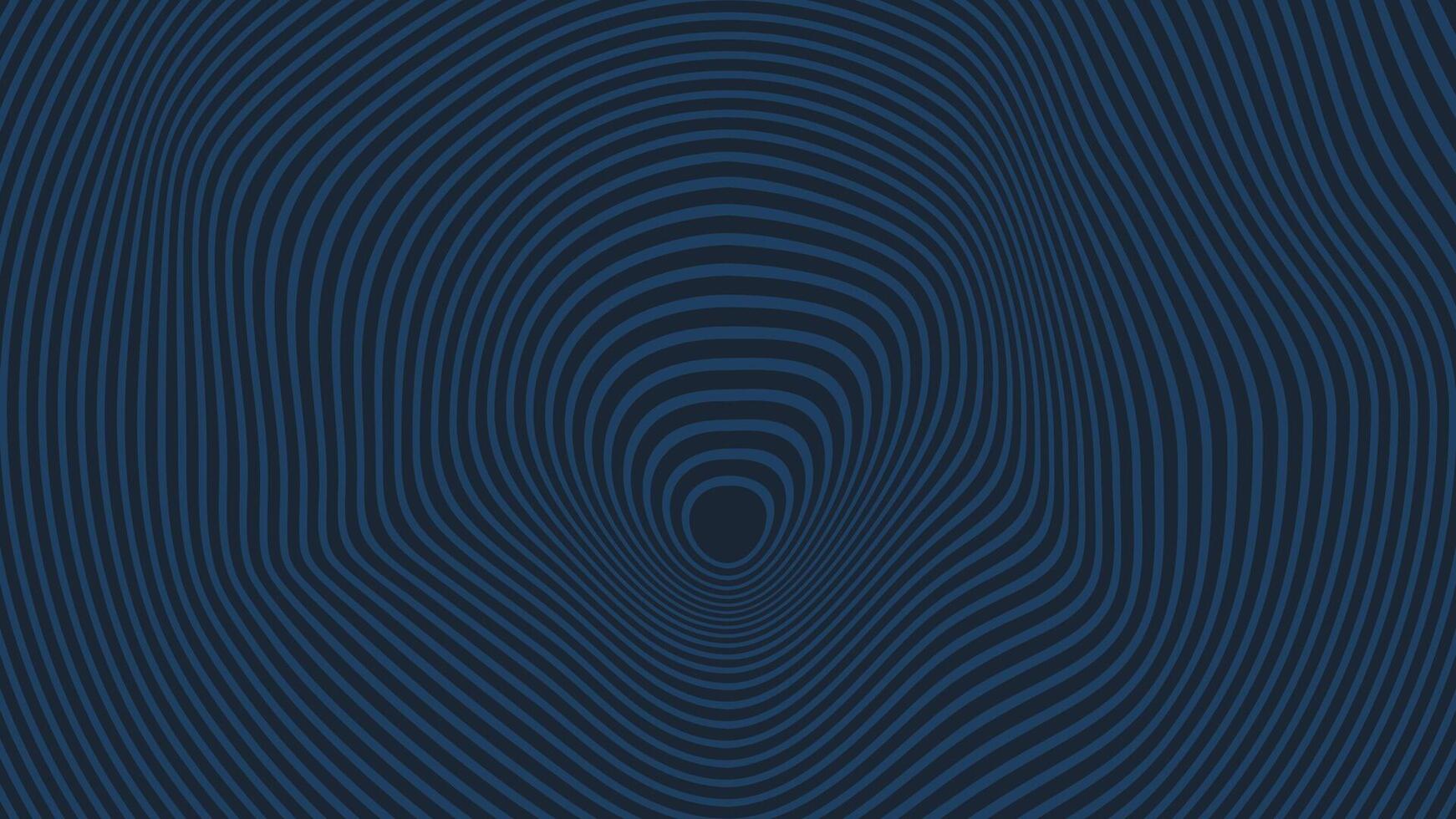 Abstract spiral distort line background in dark color. vector