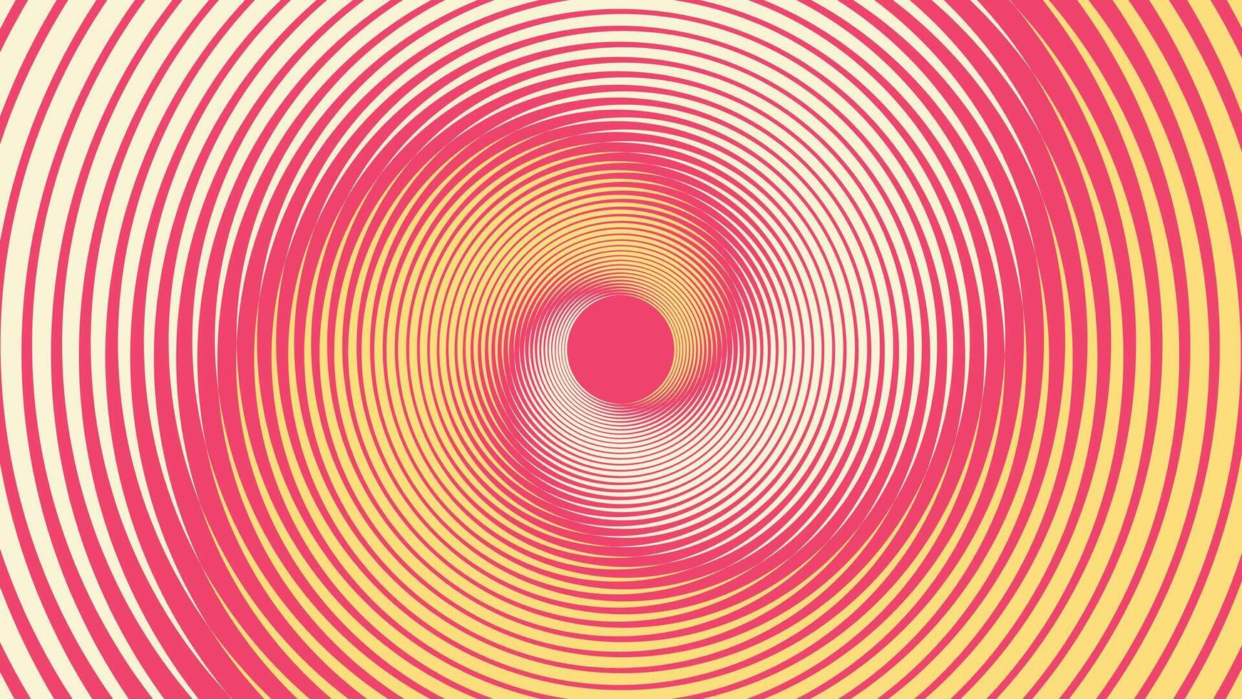 Abstract spiral wavy line urgency vortex round pink color background. vector