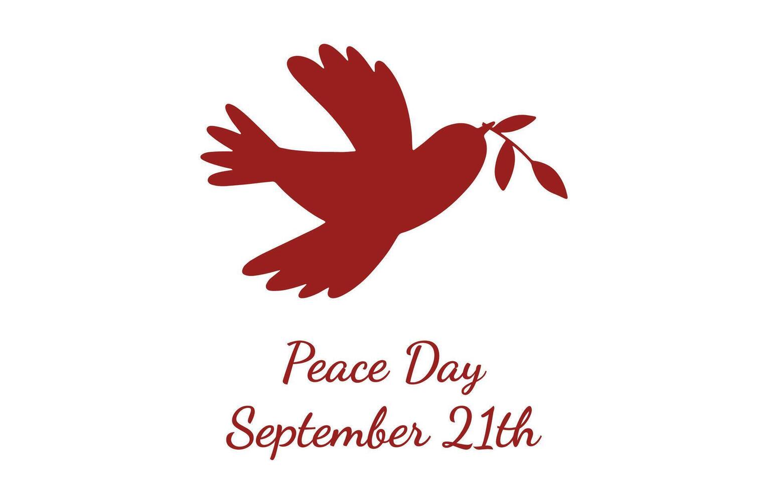 International day of peace day of vector template